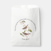 詩篇118:24　聖書の箇所とスズメのペア フェイバーバッグ (正面)