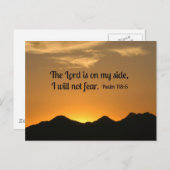 詩篇118:6主は私の側にあり… ポストカード (正面/裏面)