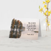 詩篇118:6主は私の側にあり、私は恐れない カード (黄色い花)