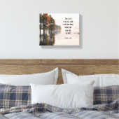 詩篇118:6主は私の側にあり、私は恐れない キャンバスプリント (インサイチュ (寝室))