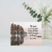 詩篇118:6主は私の側にあり、私は恐れない ポストカード (スタンド正面)