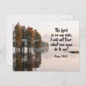 詩篇118:6主は私の側にあり、私は恐れない ポストカード (正面/裏面)