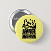 詩篇118:6主は私の側にあり、私は恐れない 缶バッジ (正面&裏面)