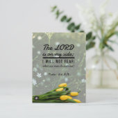詩篇118:6 記憶カード　箴言聖書 ポストカード (スタンド正面)