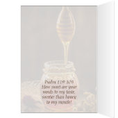 詩篇119:103あなたの言葉は蜂蜜よりも甘い (内側 (左))