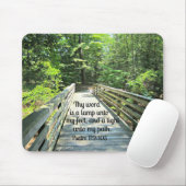 詩篇119:105あなたの言葉はランプである… マウスパッド (マウス)