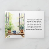 詩篇119:105あなたの言葉はランプの聖句である カード (内部)