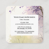 詩篇119:105あなたの言葉はランプの聖句である スクエア名刺 (裏面)