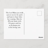 詩篇119:105あなたの言葉はランプの聖句である ポストカード (裏面)