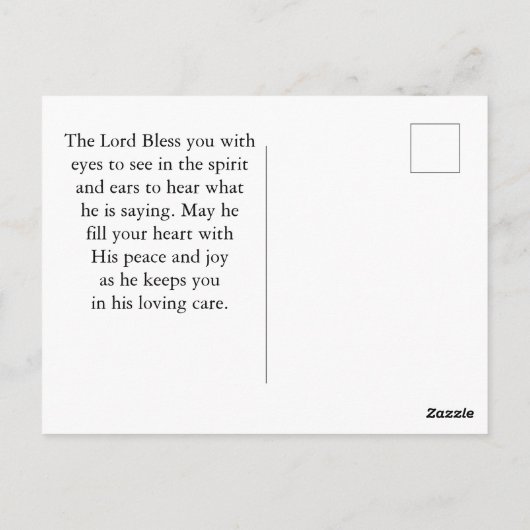 詩篇119:105あなたの言葉はランプの聖句である ポストカード (裏面)