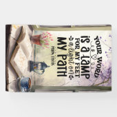 詩篇119:105あなたの言葉はランプの聖句である 横断幕 (横)