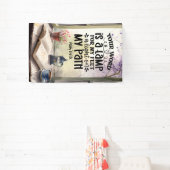 詩篇119:105あなたの言葉はランプの聖句である 横断幕 (インサイチュ)