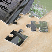 詩篇119:105あなたの言葉は私の足にランプである ジグソーパズル (側面)