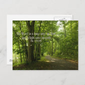 詩篇119:105あなたの言葉は私の足にランプである ポストカード (正面/裏面)