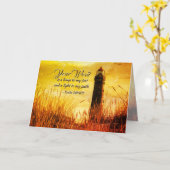 詩篇119:105あなたの言葉は私の足のランプである カード (黄色い花)