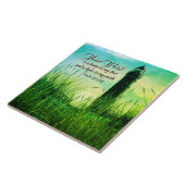 詩篇119:105あなたの言葉は私の足のランプである タイル (側面)