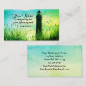 詩篇119:105あなたの言葉は私の足のランプである 名刺 (正面/裏面)