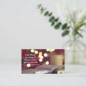 詩篇119:105あなたの言葉は私の足へのランプである 名刺 (スタンド正面)