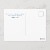 詩篇119:105インスパイア詩 – キャンドルレディ ポストカード (裏面)