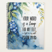 詩篇119:105キリスト教の聖書の聖句 プランナー手帳 (正面)