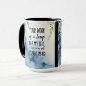 詩篇119:105キリスト教の聖書の聖句 マグカップ (正面左)