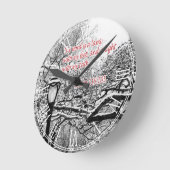 詩篇119:105聖書聖句キリストカスタム教の賜物 ラウンド壁時計 (傾斜)