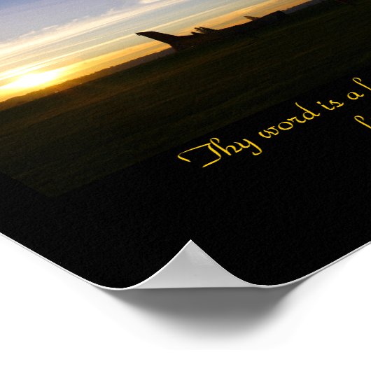 詩篇119:105 ポスター (角)