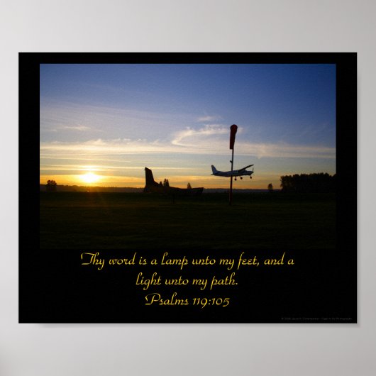 詩篇119:105 ポスター (正面)