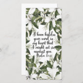 詩篇119:11，水彩聖書のブックマーク (正面/裏面)