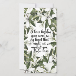 詩篇119:11，水彩聖書のブックマーク