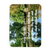 詩篇119:165平和素晴らしは、あなた方を愛する者たちがいる マグネット (縦)