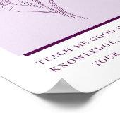 詩篇119:66 現代のクリスチャン アイリス フラワー ポスター (角)