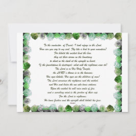 詩篇11, 聖書の言葉 招待状