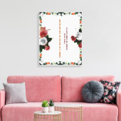 詩篇11:5、暴力なし キャンバスプリント (インサイチュ (リビング))