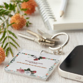 詩篇11:5、暴力なし キーホルダー (正面右)