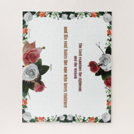 詩篇11:5、暴力なし ジグソーパズル