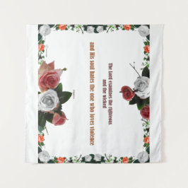 詩篇11:5、暴力なし タペストリー