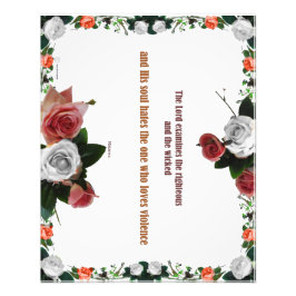 詩篇11:5、暴力なし フォトプリント           