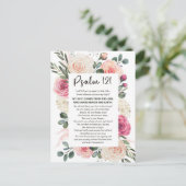 詩篇121私は目を上げるフローラ聖書 ポストカード (スタンド正面)