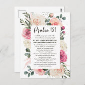 詩篇121私は目を上げるフローラ聖書 ポストカード (正面/裏面)