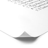 詩篇121語 – ヘブライ語、英語、および音訳 ポスター (角)