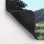 詩篇121:1わたしは自分の目を上げて、 マウスパッド (コーナー)