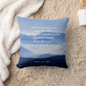 詩篇121:1-2主から救済の私の友 クッション (ブランケット)