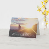 詩篇121:1-2主救済よ来の私 カード (黄色い花)