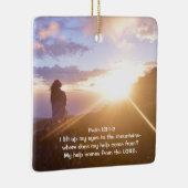 詩篇121:1-2主救済よ来の私 セラミックオーナメント (右)