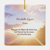 詩篇121:1-2主救済よ来の私 セラミックオーナメント (裏面)