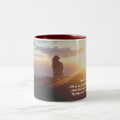 詩篇121:1-2主救済よ来の私 ツートーンマグカップ (中央)