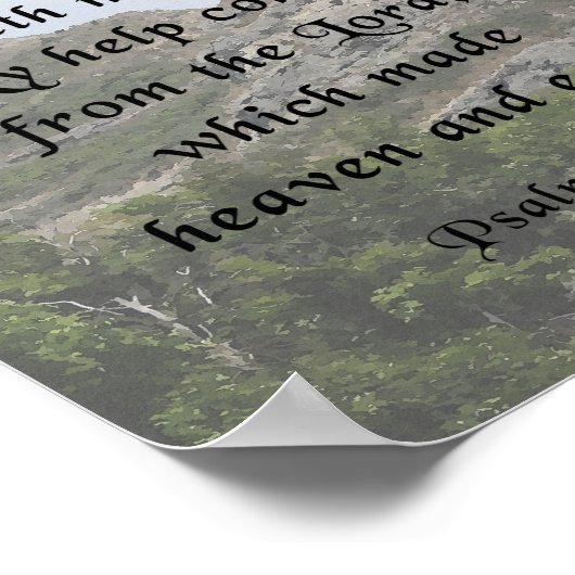 詩篇121:1-2 ポスター (角)