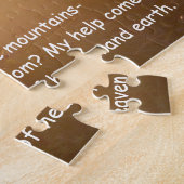 詩篇121:1-2 私の助けは主から来る ジグソーパズル (側面)