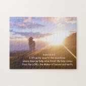 詩篇121:1-2 私の助けは主から来る ジグソーパズル (横)